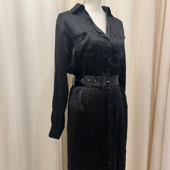 HYFVE - Satin Shirt Dress - Picture 1 of 4